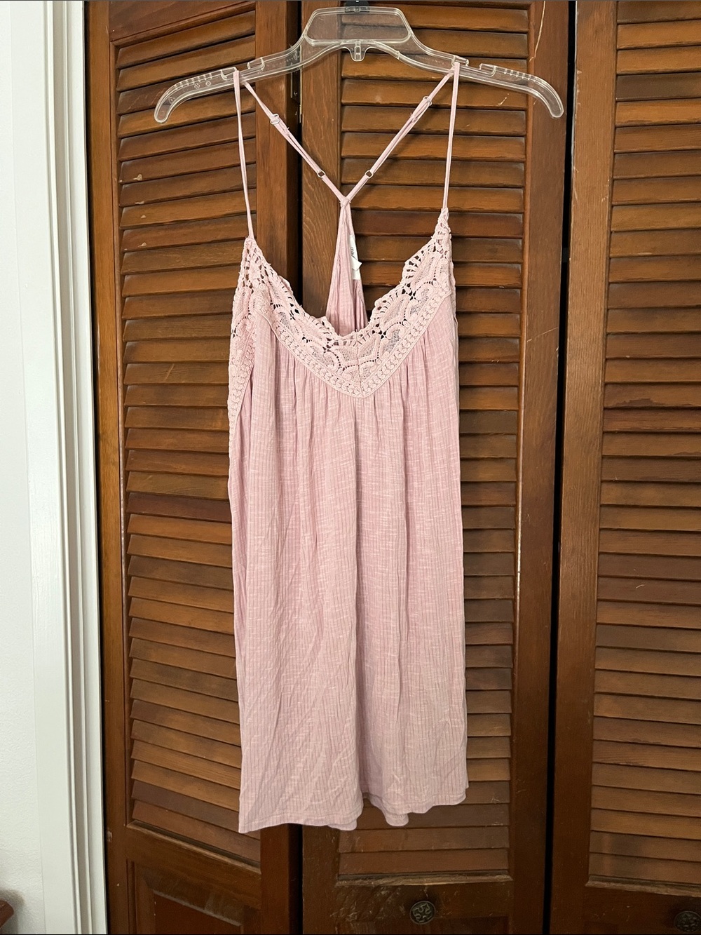 Maurices Pale Dusty Pink Lace-Trim Camisole